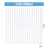 200Pcs Acrylic Dowel Rods TOOL-FH0001-47-3