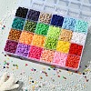 8400Pcs 24 Colors Handmade Polymer Clay Beads CLAY-YW0001-11A-4mm-4