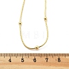 Brass Satellite Chains Necklaces for Women NJEW-D302-16G-5