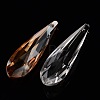 Faceted Teardrop Glass Pendants GLAA-O008-E-1