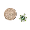 Beaded Star Eye Charms PALLOY-MZ00574-03-2