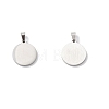 304 Stainless Steel with White Shell Pendants STAS-G268-01U-P-4