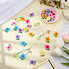 36Pcs 6 Colors Opaque Resin Pendants RESI-SC0006-82-4