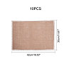 Braided Jute and Lace Non-Slip Insulation Pad AJEW-WH0066-01-2