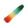 Gradient Color Baking Painted Glass Bead Strands DGLA-A039-T6mm-A013-1