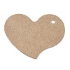100Pcs Heart Shaped Kraft Paper Blank Price Tags CDIS-P008-01A-2