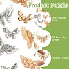 16Pcs 4 Styles Brass Filigree Pendants KK-YW0004-57-5