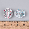Printed Transparent Acrylic Beads TACR-T029-12M-4