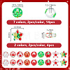 18Pcs 9 Styles Christmas Theme Handmade Lampwork Beads GLAA-GA0002-10-2
