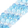 Electroplate Mixed Styles Glass Beads Strands EGLA-N022-17A-A01-1