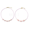 2Pcs 2 Styles Ocean Turtle Starfish Synthetic Turquoise & Natural Pearl & Glass Seed Beaded Necklaces NJEW-JN06130-01-2