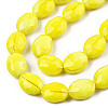 Opaque Solid Color Glass Beads Strands X-GLAA-N032-02M-2