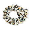 Spray Painted Synthetic Turquoise Beads Strands G-N352-28A-05-2