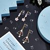 80Pcs 8 Style Resin Clip-on Earring Findings FIND-AR0002-49-6