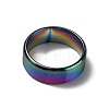 Titanium Steel Wide Band Finger Rings for Women Men RJEW-WH0009-13C-M-2