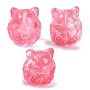 Transparent Spray Paint Glass Beads GLAA-H035-01H-1