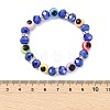 Resin and Glass and Brass Beaded Stretch Bracelets for Children BJEW-JB14017-4