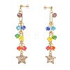 Rainbow Color Star Jewelry Sets SJEW-JS01117-7