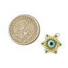 Beaded Star Eye Charms PALLOY-MZ00575-03-2