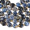 Natural Dumortierite Beads Strands G-C116-A113-01-2