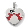 Christmas 304 Stainless Steel Enamel Pendants STAS-Z098-36P-1