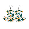 Saint Patrick's Day Imitation Leather Dangle Earrings FS-WG4E1C6-11-1