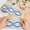 5 Yards Vintage Jacquard Polyester Ribbon OCOR-CY0004-01-3