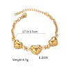 304 Stainless Steel Link Bracelets for Women WG73042-05-1