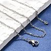 Tarnish Resistant Trendy Unisex 304 Stainless Steel Cable Chain Necklaces NJEW-M047-B-01-4