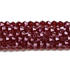 Transparent Electroplate Glass Beads Strands LS-GLAA-F029-2mm-C27-1