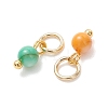 Dyed Natural Freshwater Shell Pendants PALLOY-JF05441-01-2