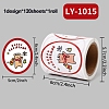 120 Round Paper Christmas Cartoon Sticker Rolls DIY-M070-09D-1