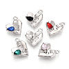 Alloy Rhinestone Pendants FIND-N008-10P-1