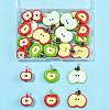 32Pcs 5 Styles Opaque Resin Pendants RESI-FS0002-39-5