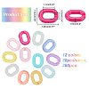 360Pcs 12 Style  Acrylic Linking Rings FIND-FH0003-75-5