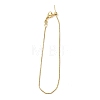 Rack Plating Brass Box Chain Bracelet Making KK-M285-04KCG-1