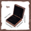 Square Wooden Single Coin Storage Boxes CON-WH0089-55-2