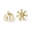 Brass Bead Cap Pendant Bails X-KK-H739-19G-2