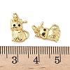 Brass Micro Pave Cubic Zirconia Pendants KK-P325-13M-G-4