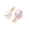 Natural Freshwater Pearl Pendants PALLOY-JF05459-3