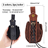 Globleland 2Pcs 2 Colors PU Leather & Suede Fabric Waist Belt Pouch AJEW-GL0002-03-2