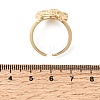 Brass Micro Pave Cubic Zirconia Cuff Open Rings for Women RJEW-F216-02G-4
