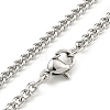 Non-Tarnish 304 Stainless Steel Pendant Necklaces NJEW-L118-02P-03-3