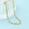 304 Stainless Steel Link Chain Bracelets BJEW-C084-06G-3