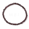 Natural Garnet Beaded Stretch Bracelets for Women BJEW-JB13335-05-2