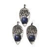 Natural Lapis Lazuli Square Big Pendants G-F763-07AS-06-1