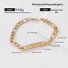 Vintage 304 Stainless Steel Link Bracelets for Women AT2110-2-1