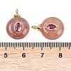 Natural Gemstone Pendants G-Z134-03G-02-3