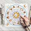 Large Plastic Reusable Drawing Painting Stencils Templates DIY-WH0172-641-7