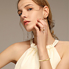 4Pcs 4 Colrs C-Shaped 201 Stainless Steel Grooved Cuff Bangles BJEW-SC0001-66-5
